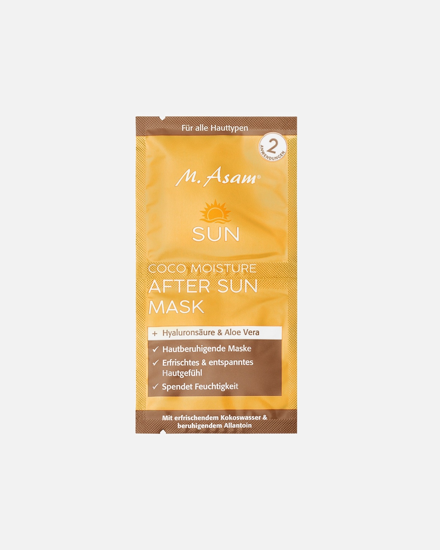 m.asam COCO MOISTURE BOOST AFTER SUN MASK