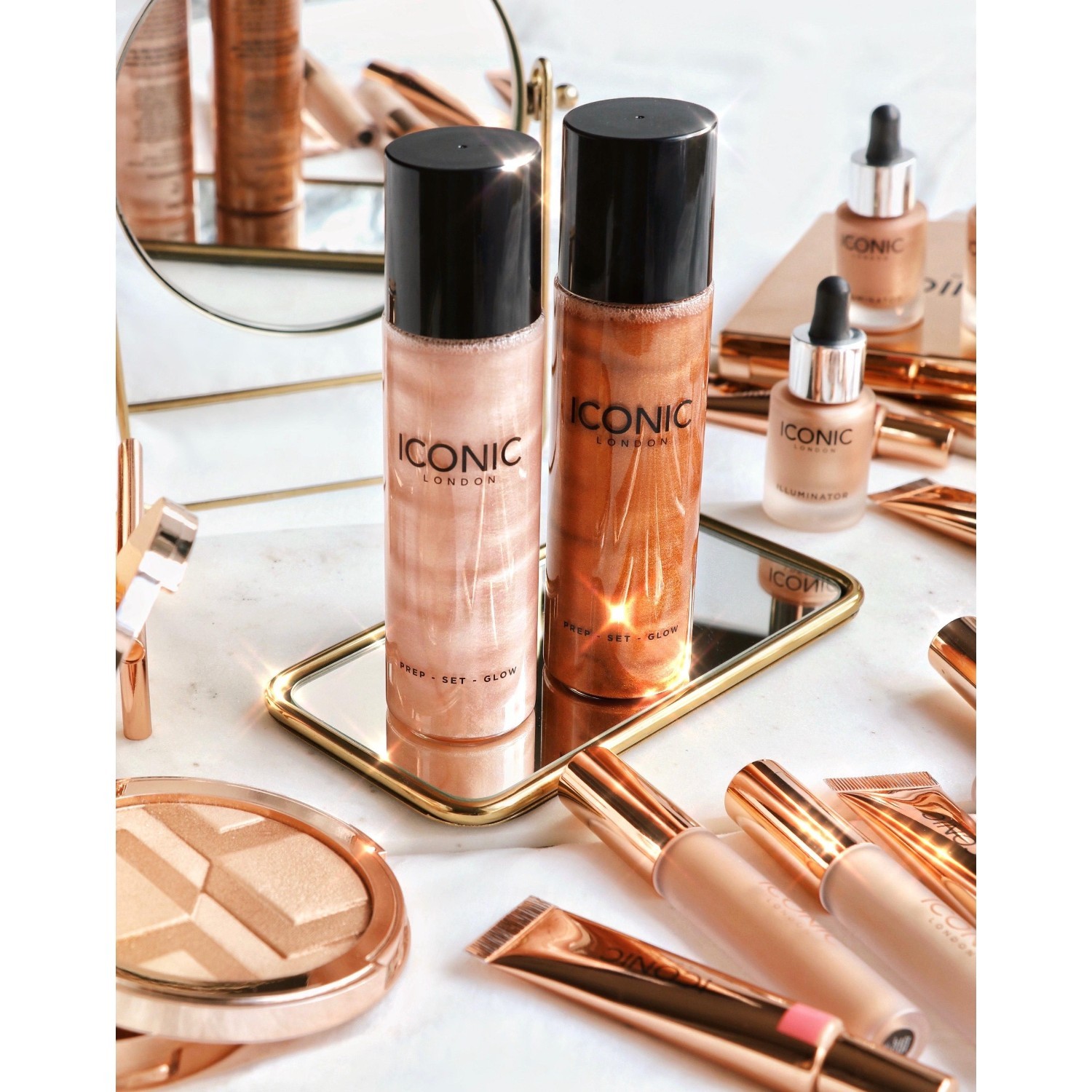 ICONIC LONDON Fixing Spray Prep Set Glow - 120 ml