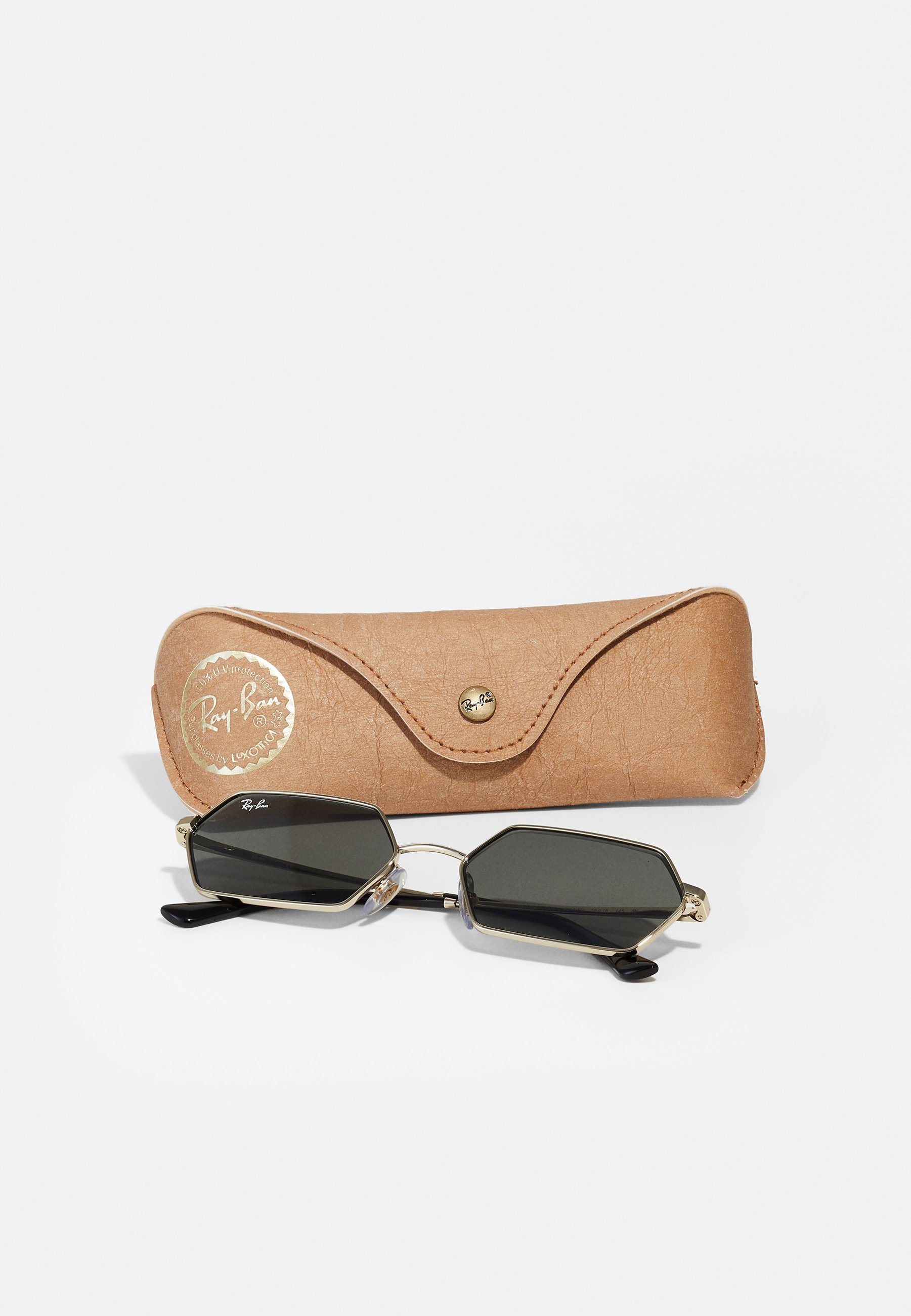 Óculos de sol Ray-Ban YEVI UNISSEX - cor dourada clara/cinza escuro