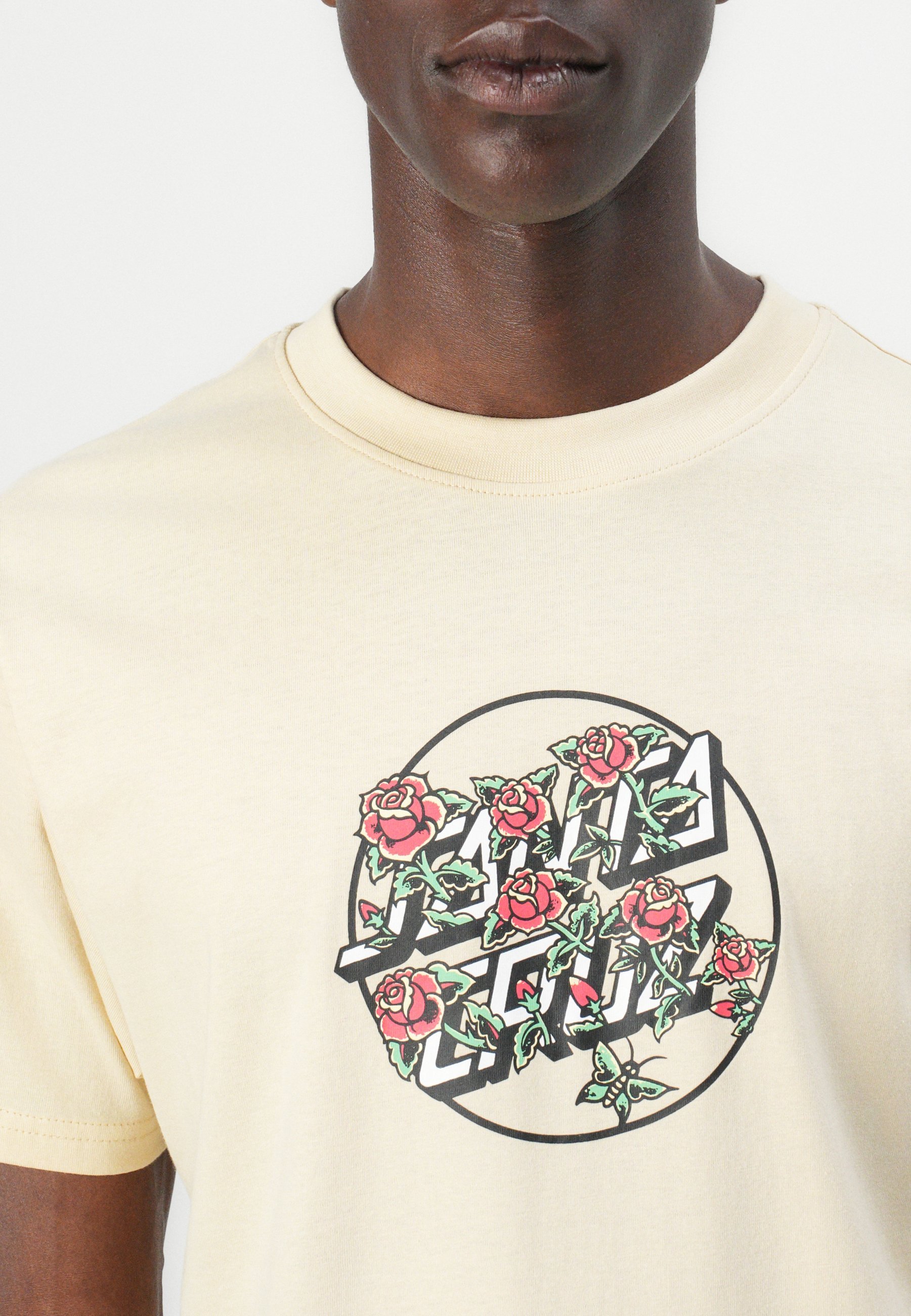 T-shirt unisexe Santa Cruz FLASH STACKED DOT FRONT - Imprimé bois blond