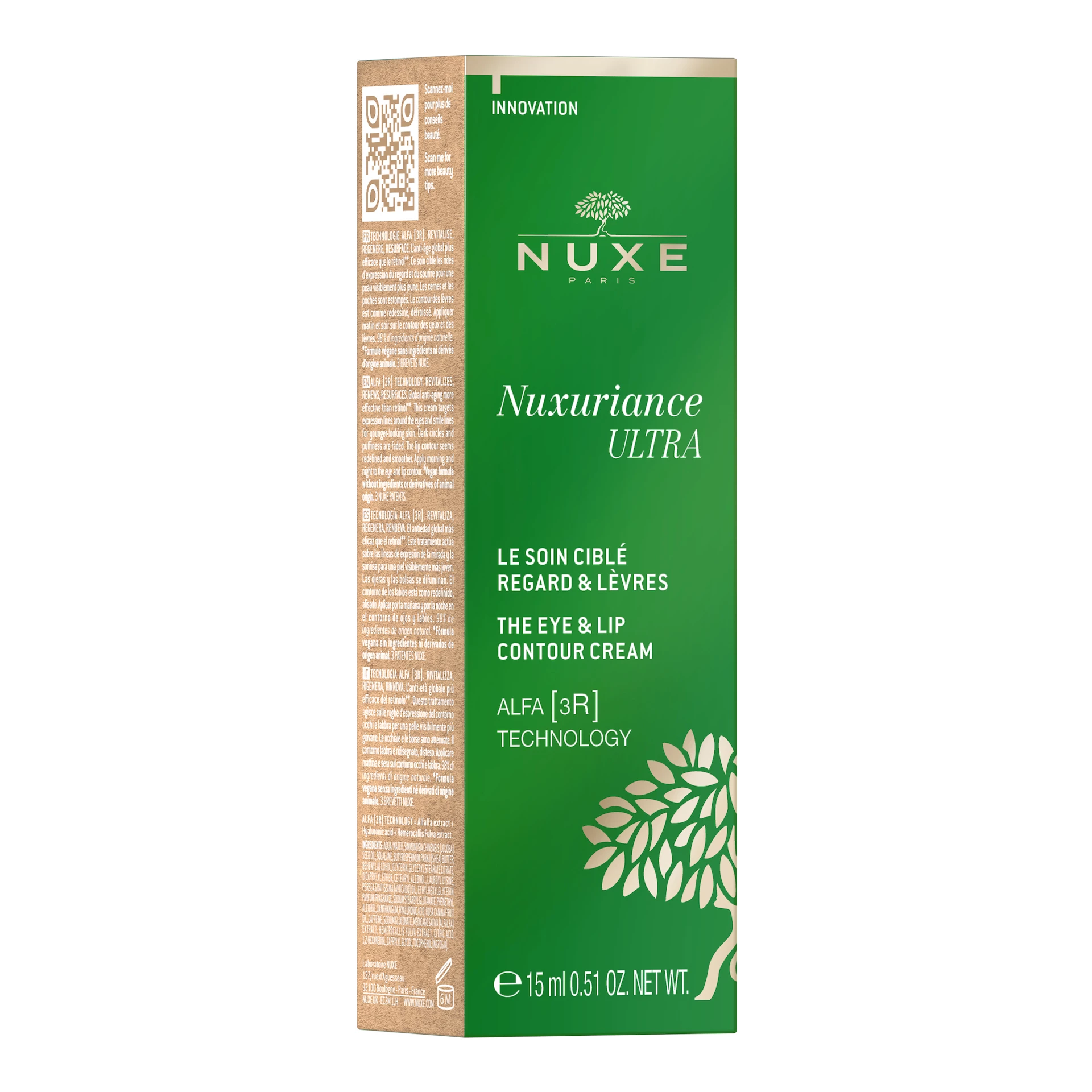 Nuxuriance Ultra - Contur de ochi și buze 15 ml - NUXE