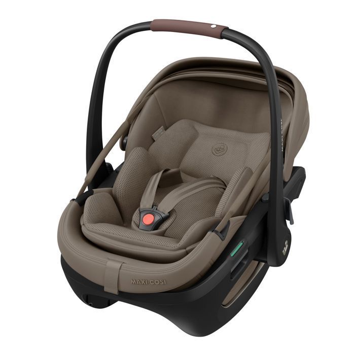 MAXI-COSI Siège auto bébé Coral Slide Pro, coulissant et pivotant, position allongée, Oak Truffle