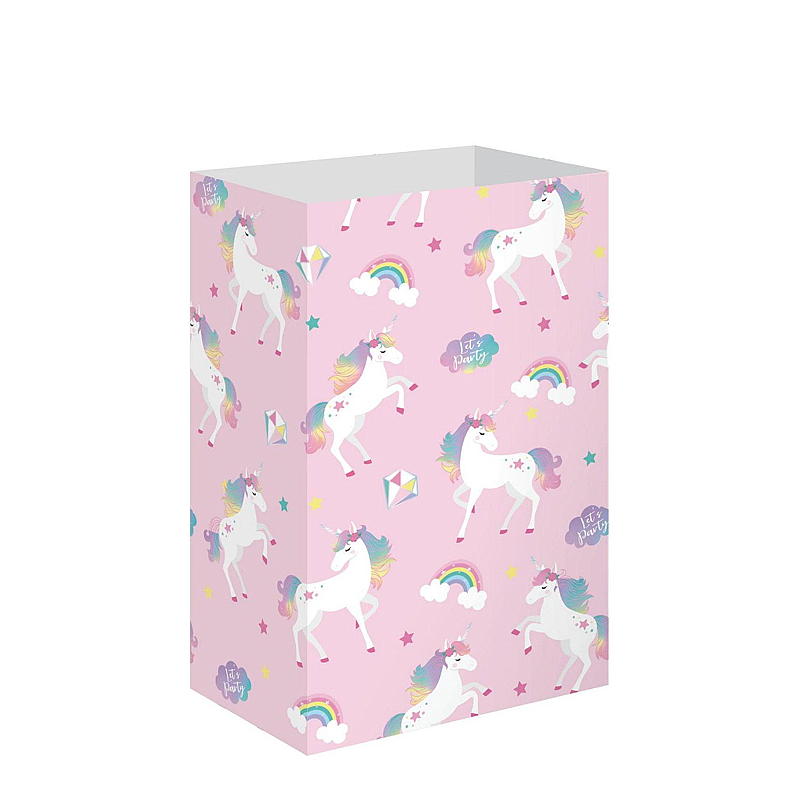 Giform papieren tasjes 6 stuks Eenhoorn