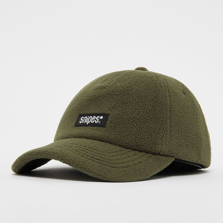 Woven Label Basic Logo Polar Fleece 5-Panel Cap