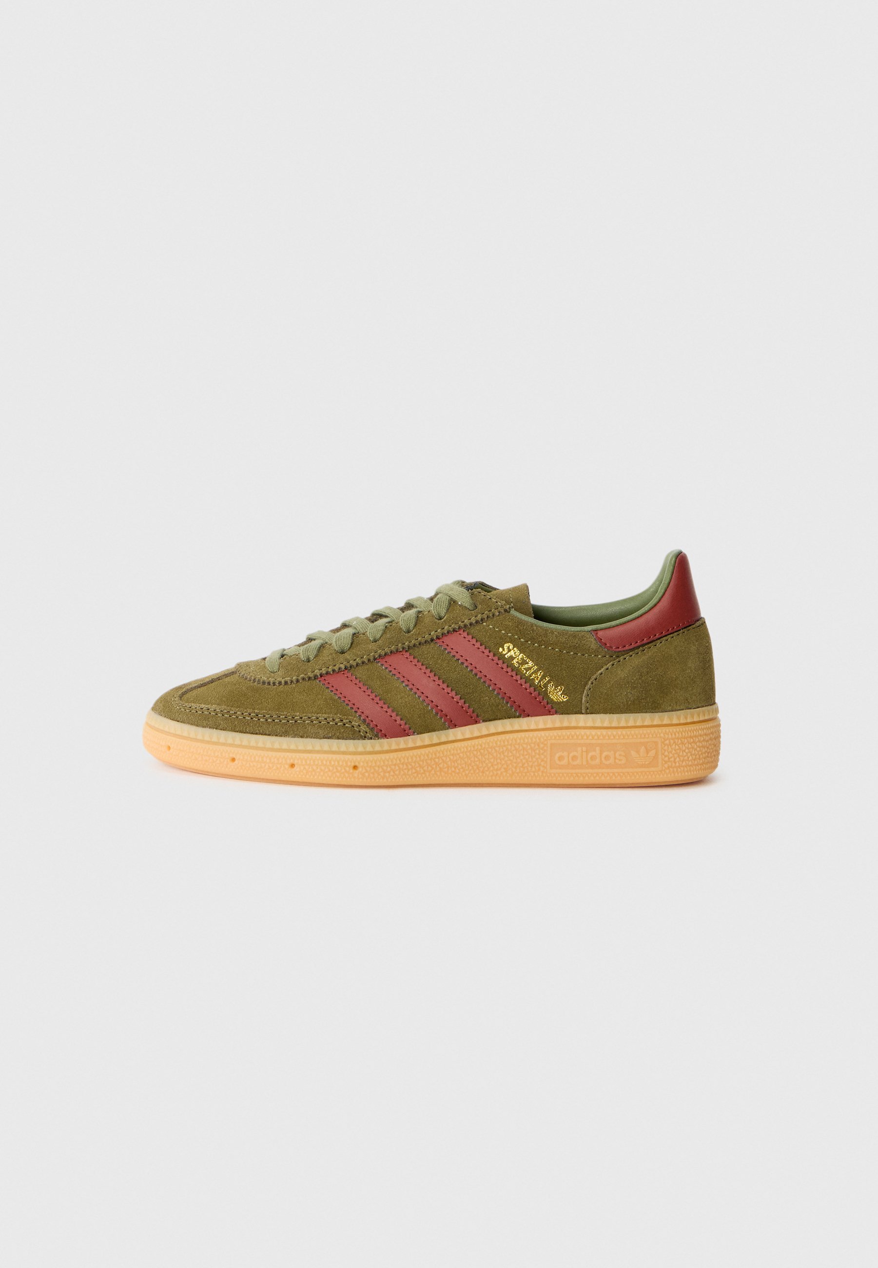 adidas Originals HANDBALL SPEZIAL UNISEX - Scarpe da ginnastica - focus oliva/bianco crema/marrone volpe