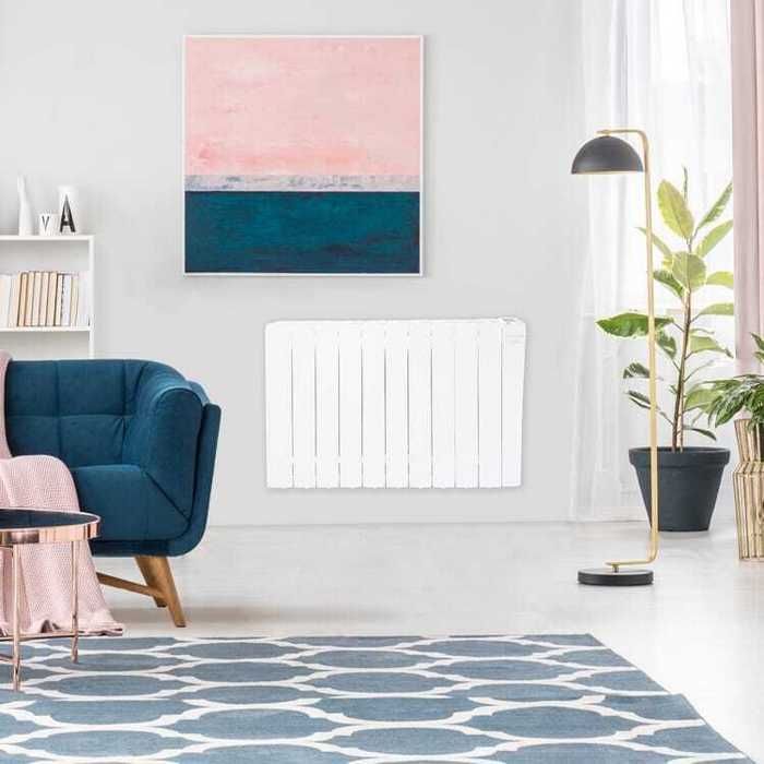 Radiateur à inertie sèche - AVISO 2000 W - Blanc - Connecté - Programmable