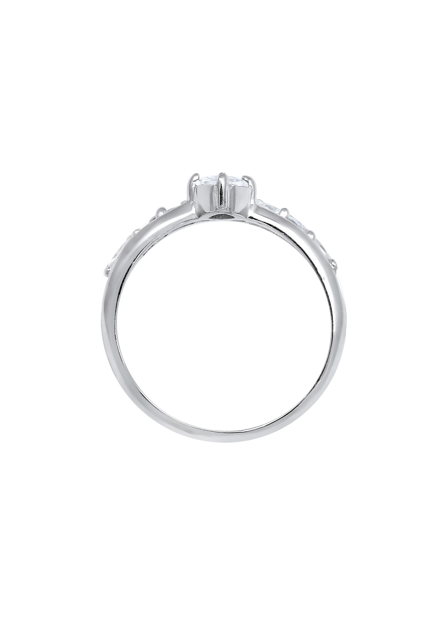 Elli PREMIUM Elli PREMIUM Bague Femmes étincelant d'élégance avec cristaux de zirconium en argent sterling 925 plaqué or