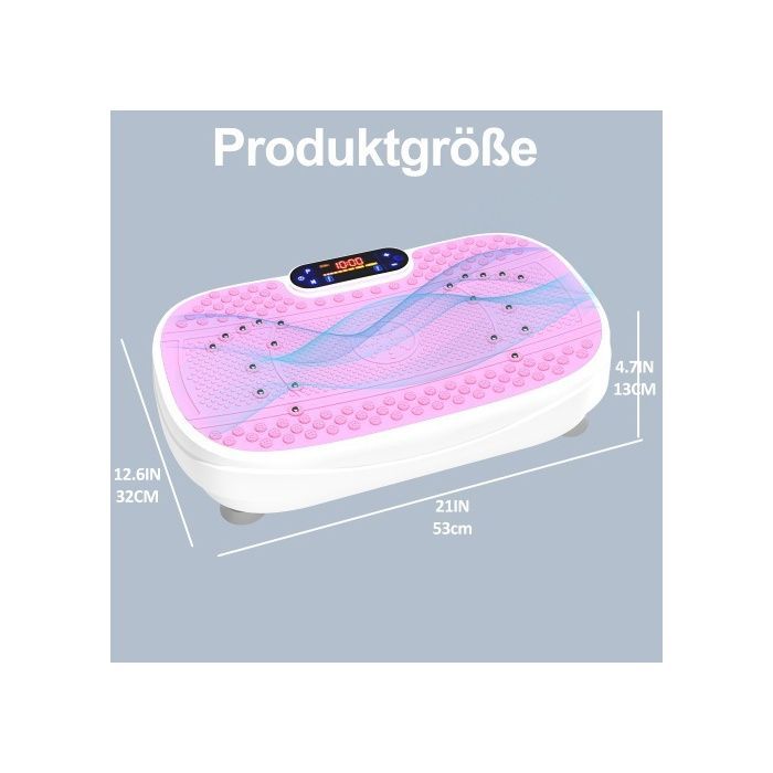 Plateforme Vibrante - BLOSSOM - Modèle Compact - 120 Niveaux - Télécommande - Bluetooth Intégré