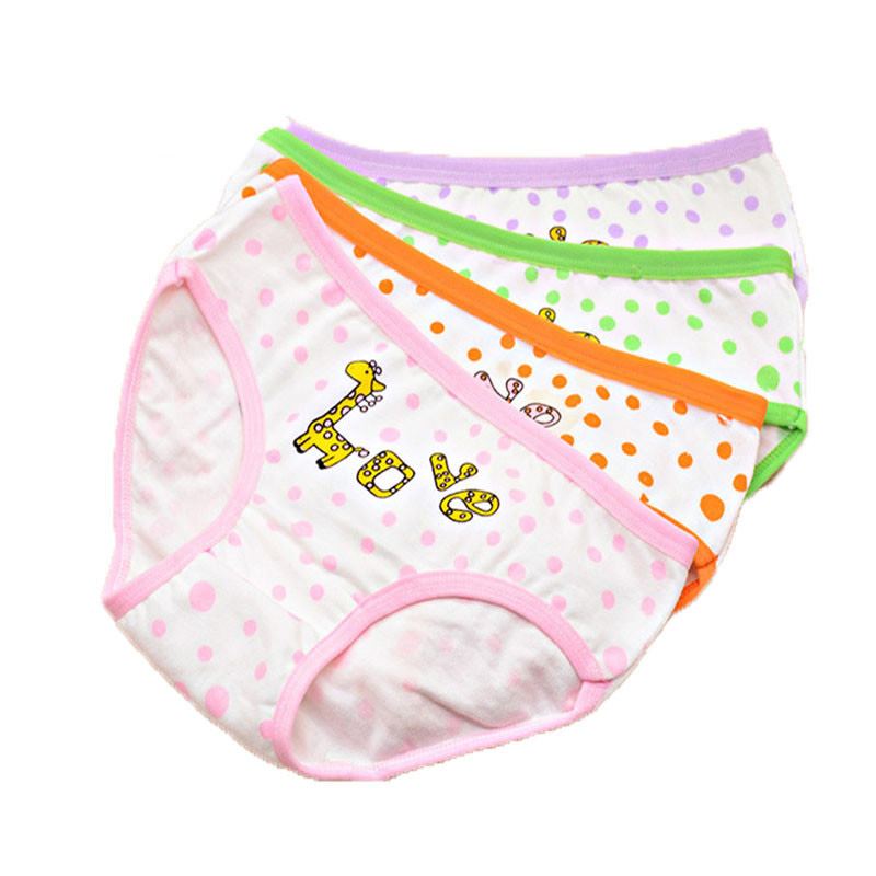Ensemble de 6 culottes pour filles, bébés et enfants (4 couleurs différentes)
