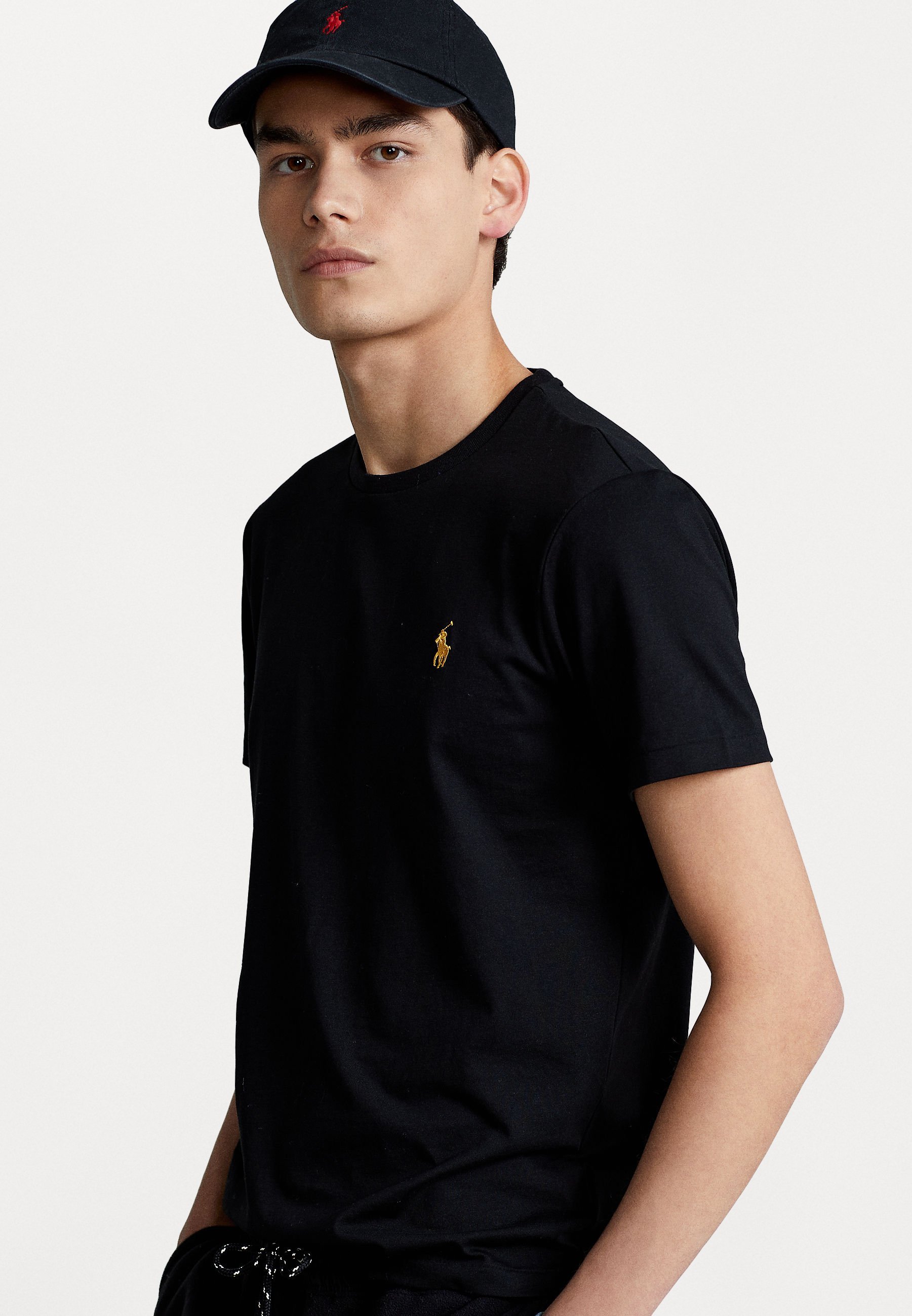 Polo Ralph Lauren CUSTOM SLIM FIT CREWNECK T-SHIRT - T-shirt basic - nera