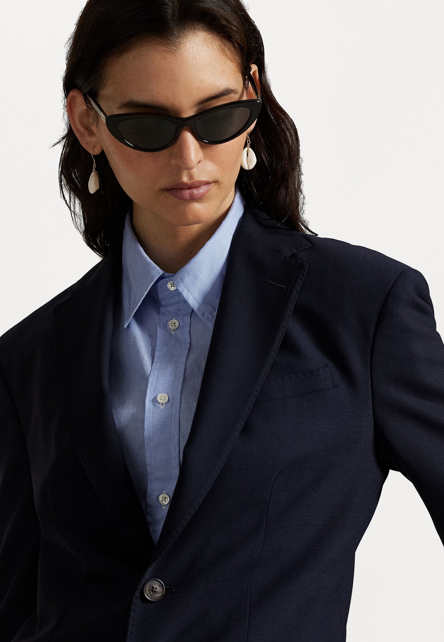 Polo Ralph Lauren BLAZER VAN STRETCHWOL - Blazer - marineblauw
