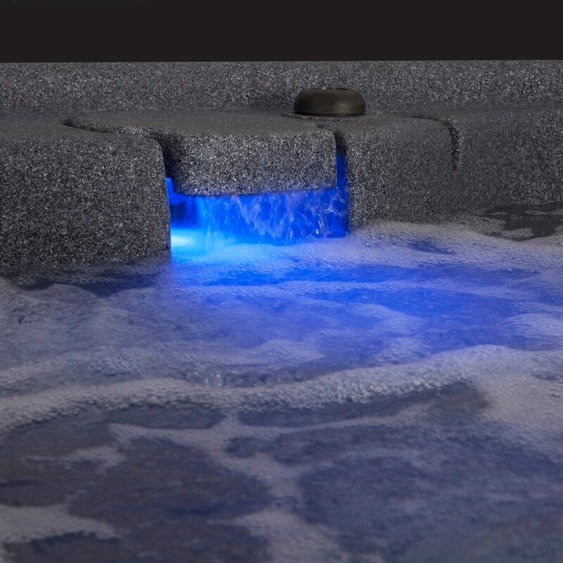 Aquarest-kylpylät, Jacuzzi®-pumpuilla, 6 hengelle, 29 hengelle, neliönmuotoiset, plug and play -poreammeet otsonaattorilla