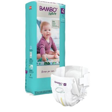 Pañales ecológicos Bambo Nature para niños y niñas, 0% perfume, paquete XL, talla 4, 7-14 kg, 48 unidades.
