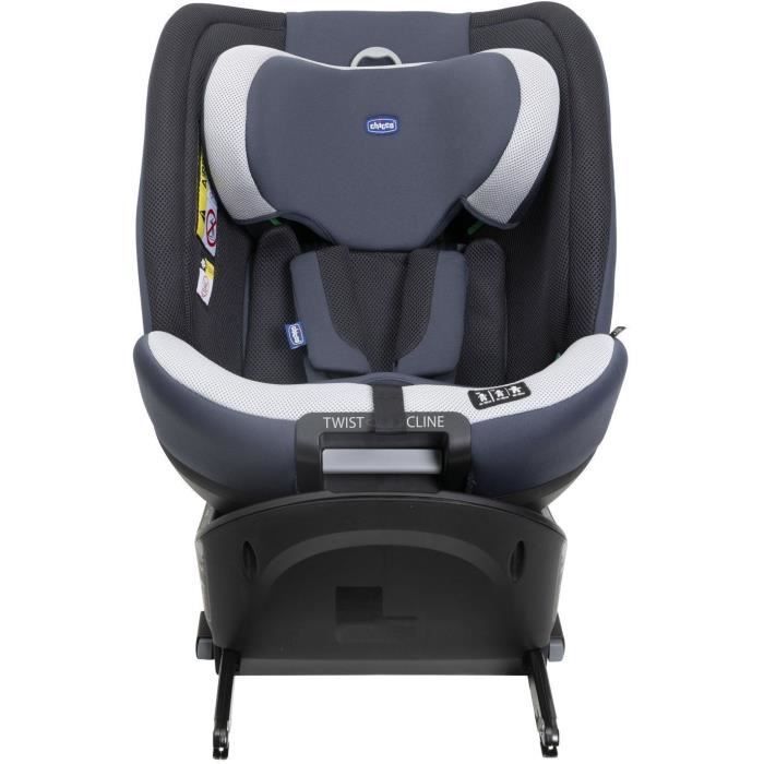 Silla de coche Chicco Everone - Grupo 0/1/2/3 - i-Size - Giratoria - Reclinable - Reductor - Plateada