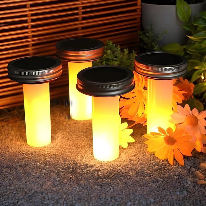 Luminárias solares de LED para uso externo | Iluminação LED para caminhos, decoração de LED para gramado, jardim, entrada de garagem e quintal