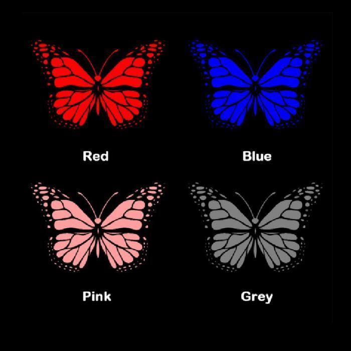 Housse de siège de voiture papillon imprimé en 3D - HELLOVE - Rose - Taille universelle