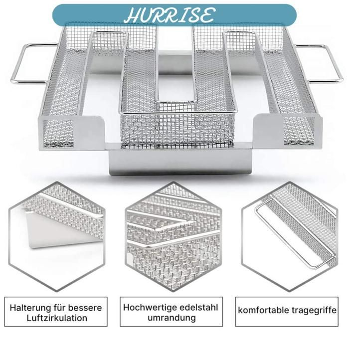 Sonew fumeur de viande alimentaire en acier inoxydable Générateur de fumée froide en acier articles accessoire Couleur assortie