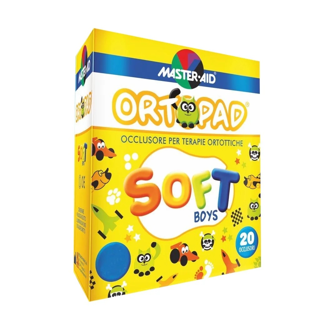 ORTOPAD Parches de sellado Ortopad Soft Boys Regular para niños para terapia ortóptica 20 unidades