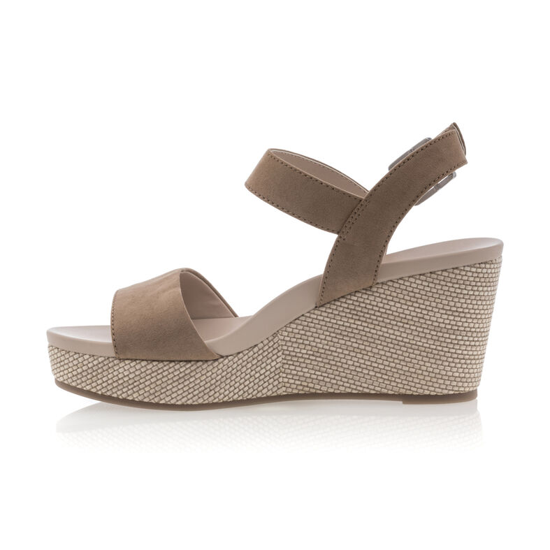 Braune Damensandalen / Zehenfreie Schuhe