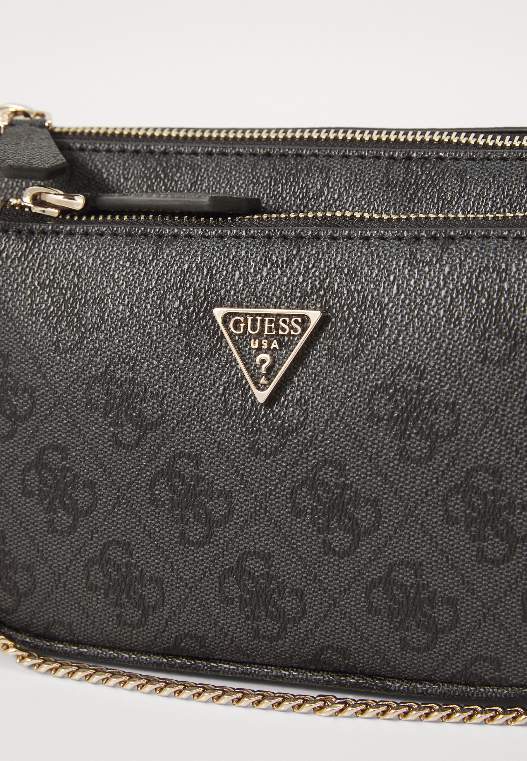 Guess NOELLE II POUCH CROSSBODY - Handtas - antraciet