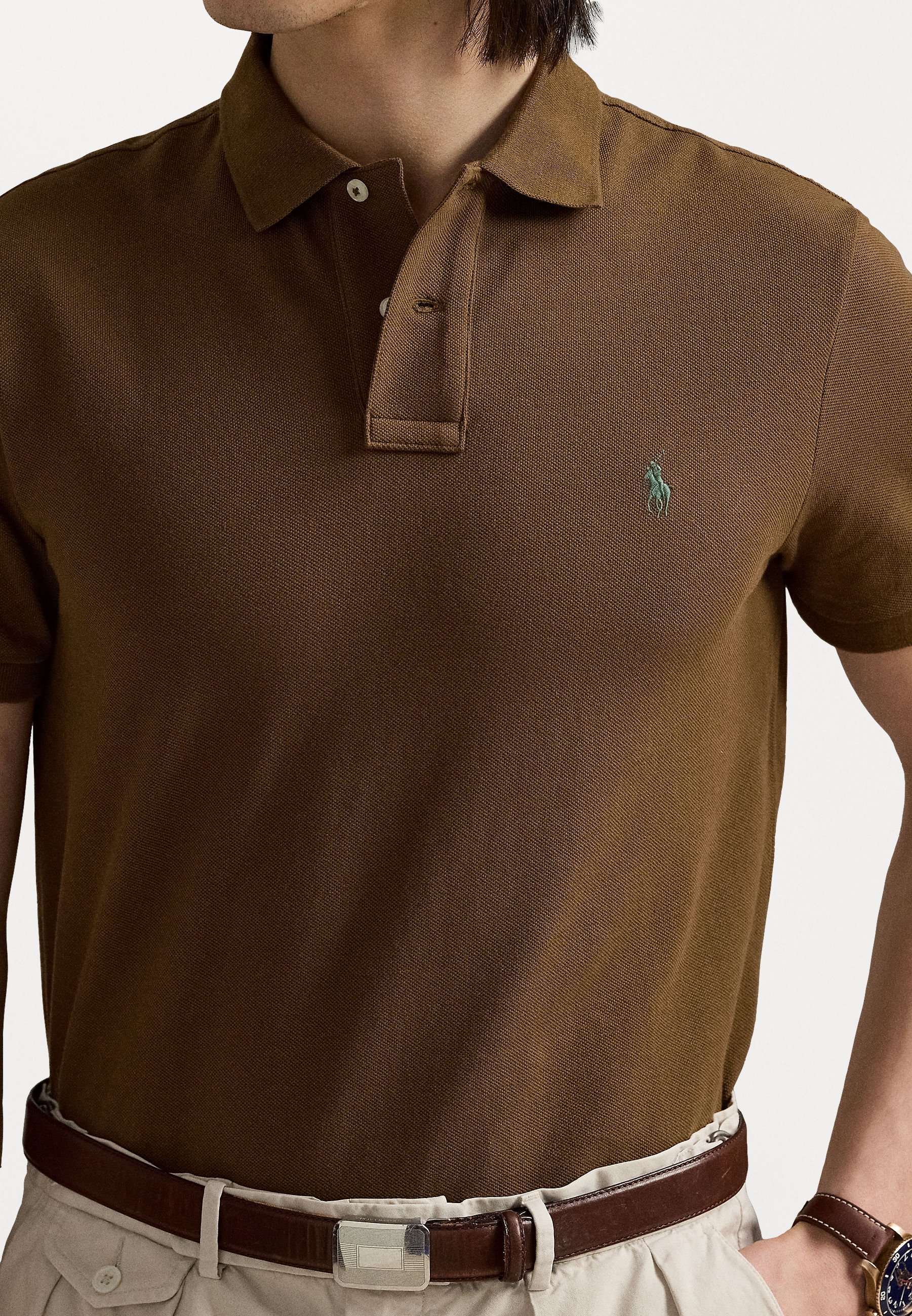 Polo Ralph Lauren MANICA CORTA - Polo - marrone naturale