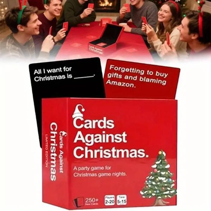 Cards Against Christmas - Juego de mesa para adultos, ideal para fiestas navideñas - De 4 a 10 jugadores o más (mayores de 17 años)