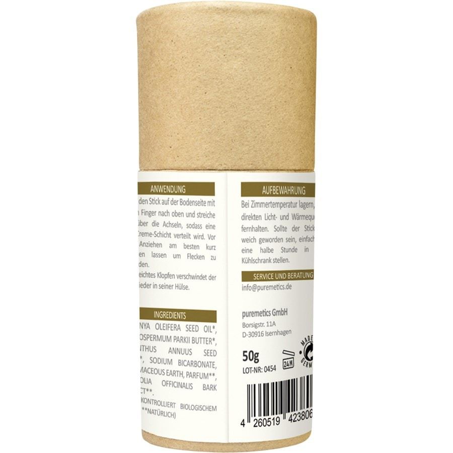 „Puremetics“ kokosų kremo dezodorantas-stiklinis pieštukas, 50 ml