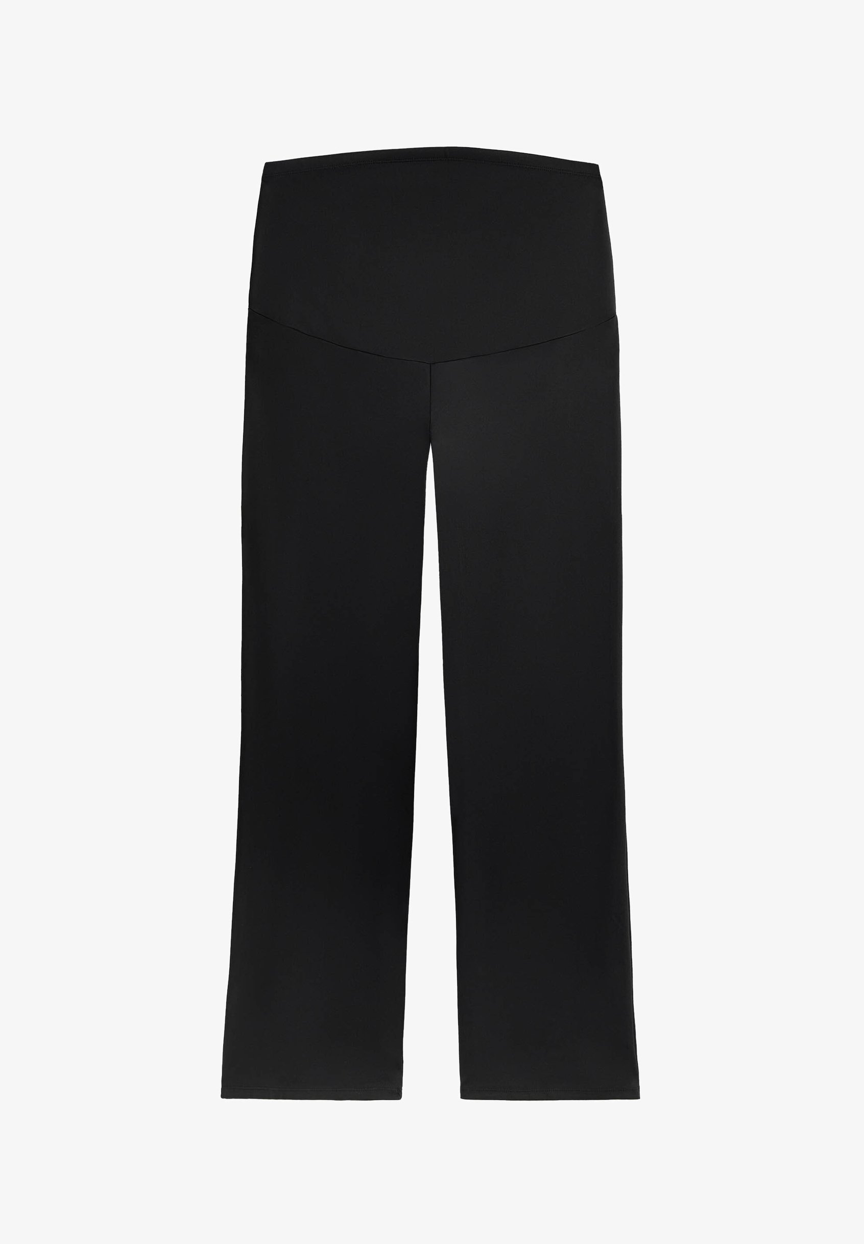 OYSHO MATERNITY COMFORTLUX STRAIGHT-LEG - Pantaloni - negru
