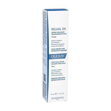 Ducray Kelual DS Squamo-Reducing Soothing Cream Ansiktskrem for å redusere flassende og rød hud 40 ml 40 ml