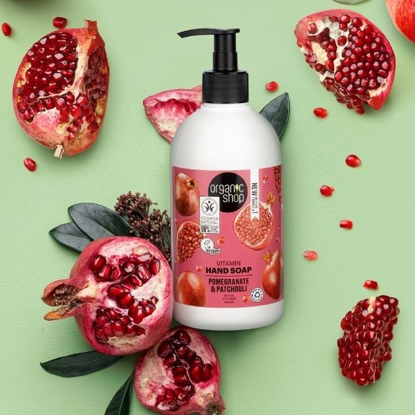Vitamínové mýdlo na ruce Organic Shop Granátové jablko a pačuli 500ml