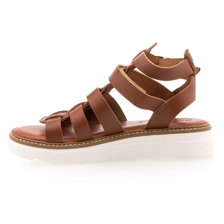 Sandalias marrones para mujer / Zapatos de punta abierta