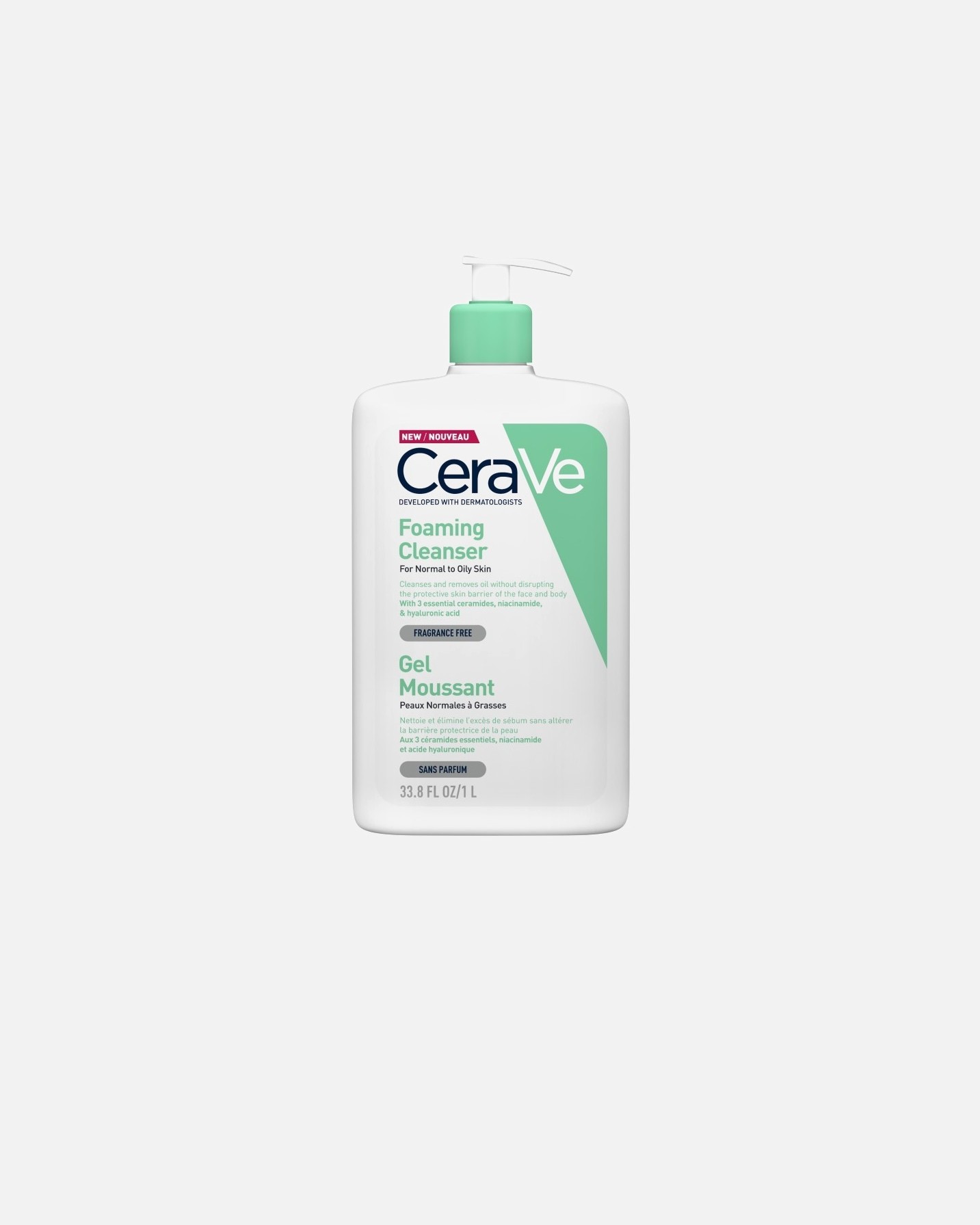 CeraVe gel za čišćenje, pjenasti čistač – 1000 ml