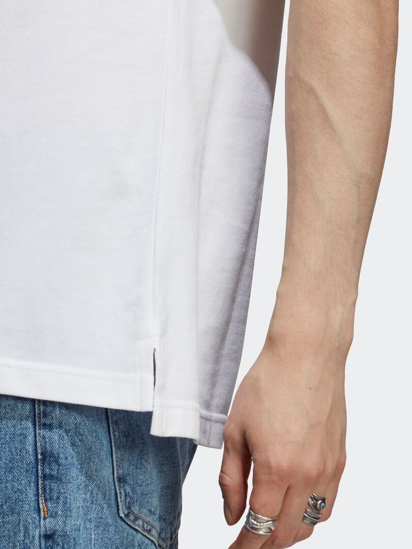 Koszulka polo Adidas Cotton - biała