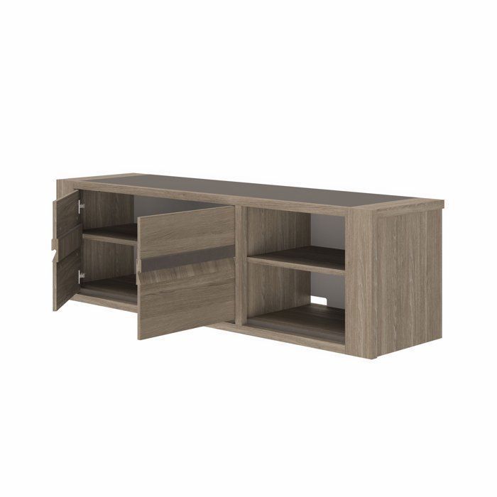 Mueble para TV MARCEAU – Acabado en roble junco – 190 × 48 × 57 cm – GAMI