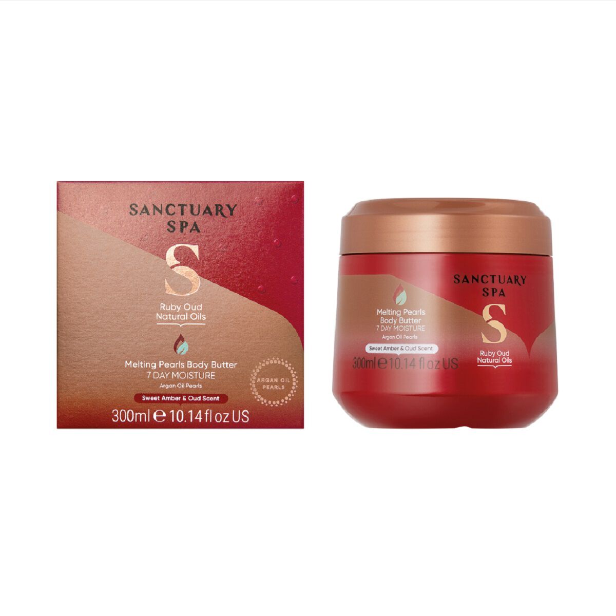 Sanctuary Spa Ruby Oud Natural Oils Melting Pearl