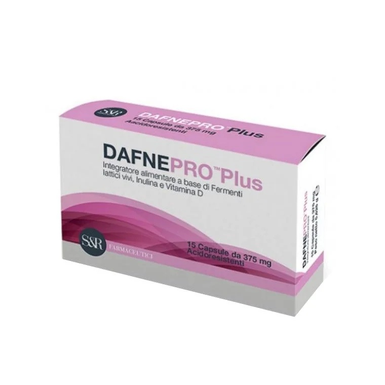 S&R FARMACEUTICI DafnePro Plus voedingssupplement met melkzuurfermenten 15 capsules Probiotisch voedingssupplement met melkzuurfermenten