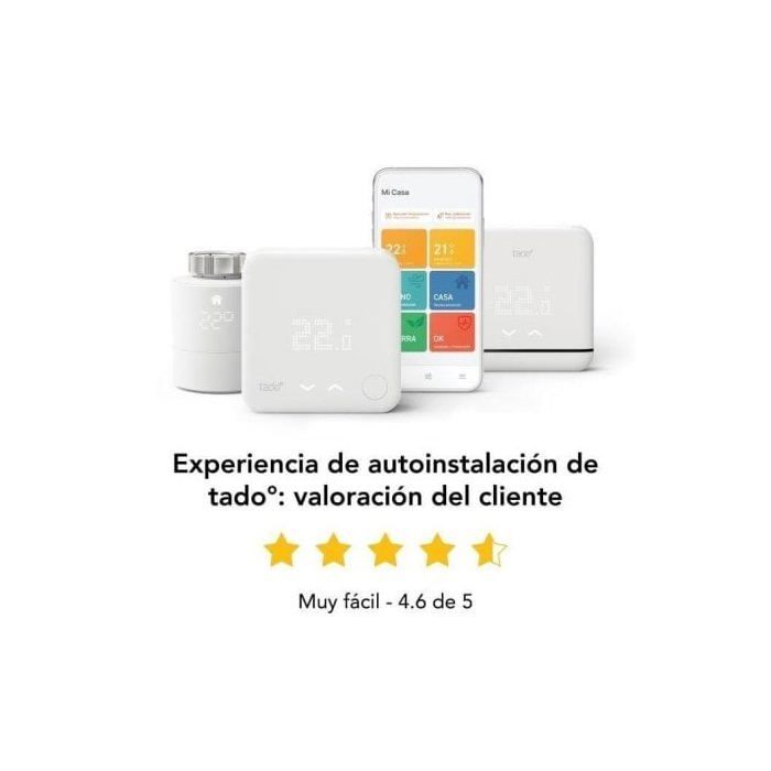 Thermostat d'ambiance TADO - Kit principal - Noir - Réduit votre consommation d'énergie