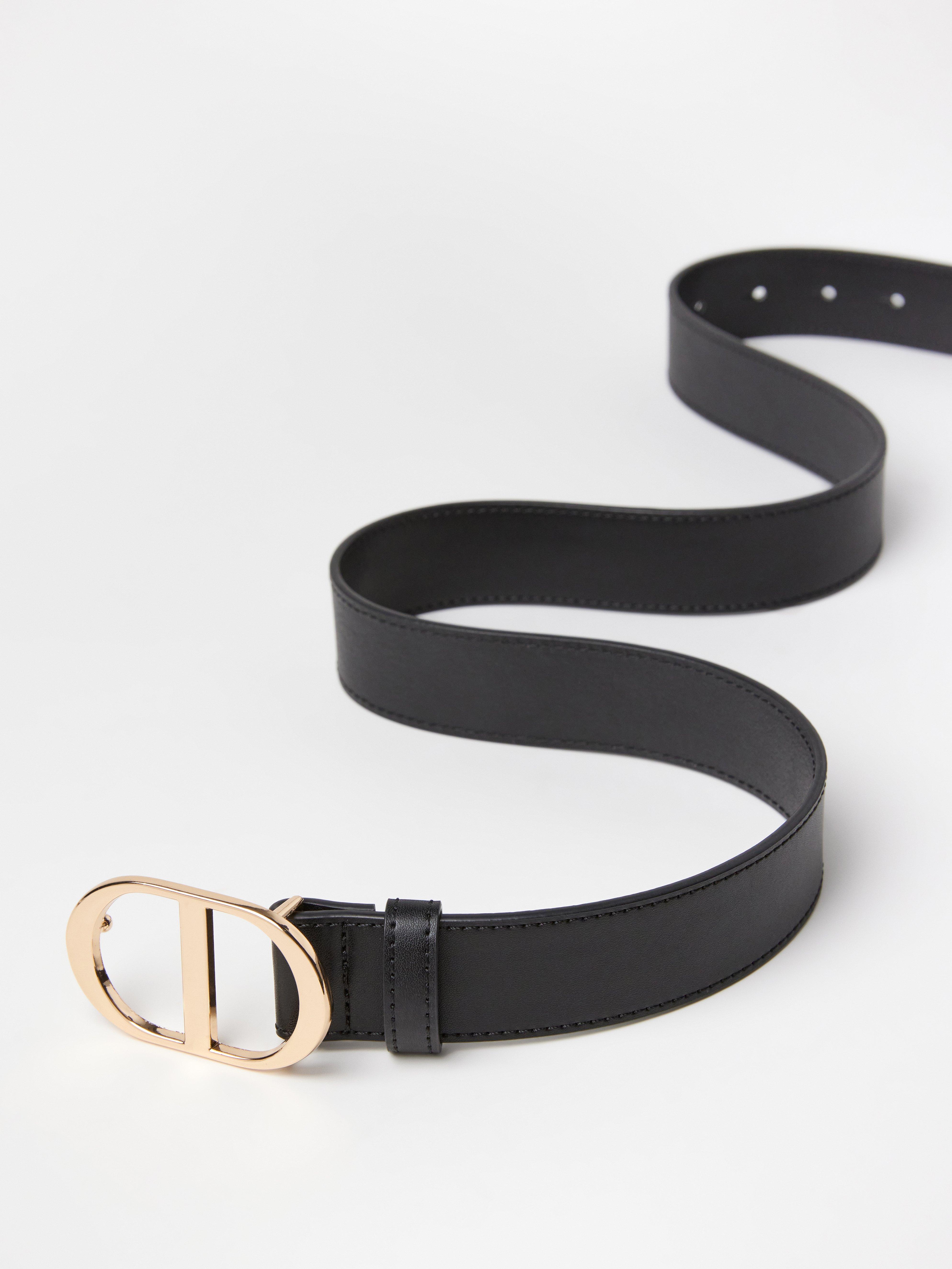 Ceinture en similicuir noir