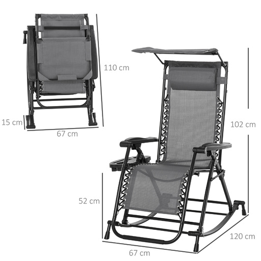 Zibalni stol Outsunny 84a-080v01gy