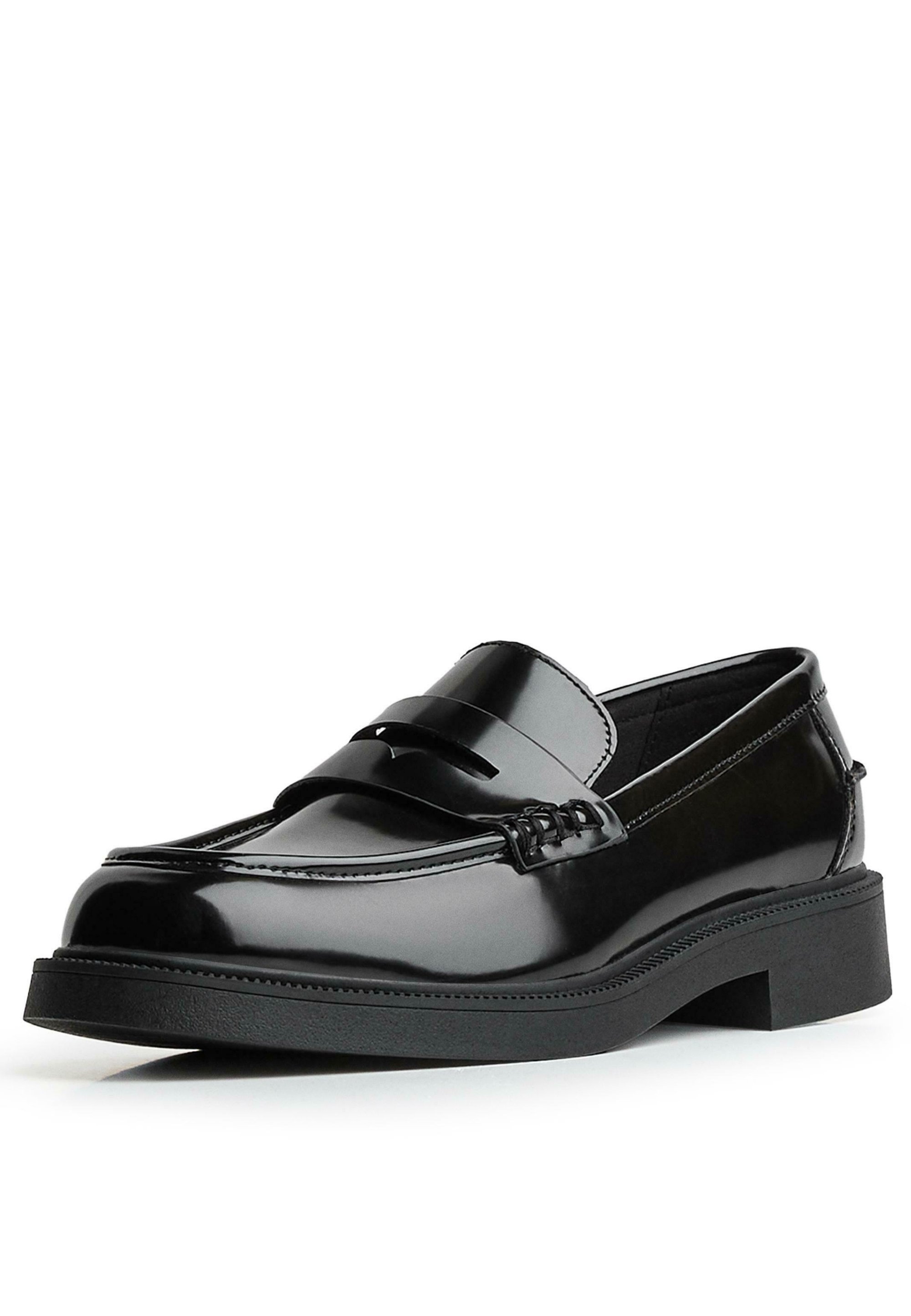 Bershka ROUND TOE - LOAFERS - Pene slip-ons - svart