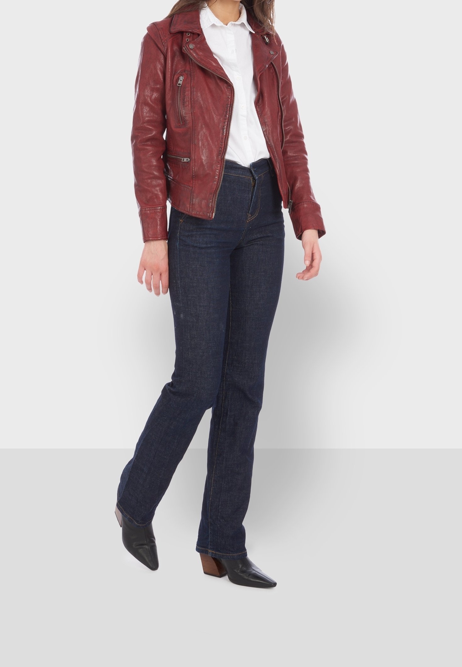 Oakwood leren jas - rood