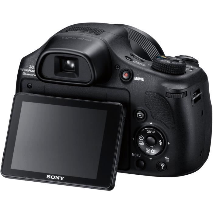 SONY DSC-HX350 Schwarz – Bridgekamera – 20-MP-CMOS-Sensor – 50-facher Zoom – Full-HD-Videos (1080p)
