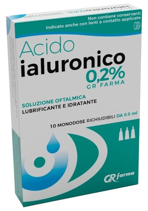 Solución hidratante para el contorno de ojos. 10 monodosis resellables de 0,5 ml.