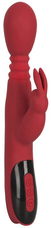 You2Toys Konijn Rode Vibrator met Clitorisstimulator