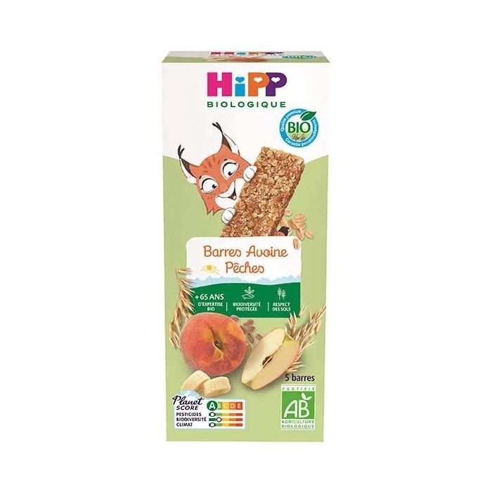 Hipp Biologische Haver- en Perzikrepen 5x20g