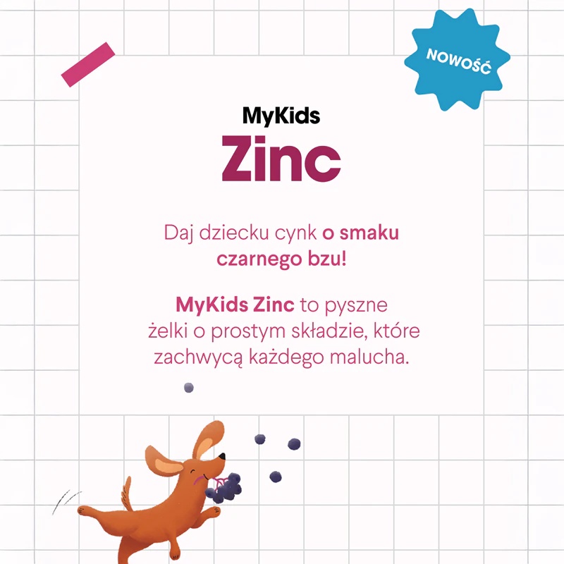 „Health Labs Care MyKids“ cinko maisto papildas, minkštos kramtomosios kapsulės su cinku