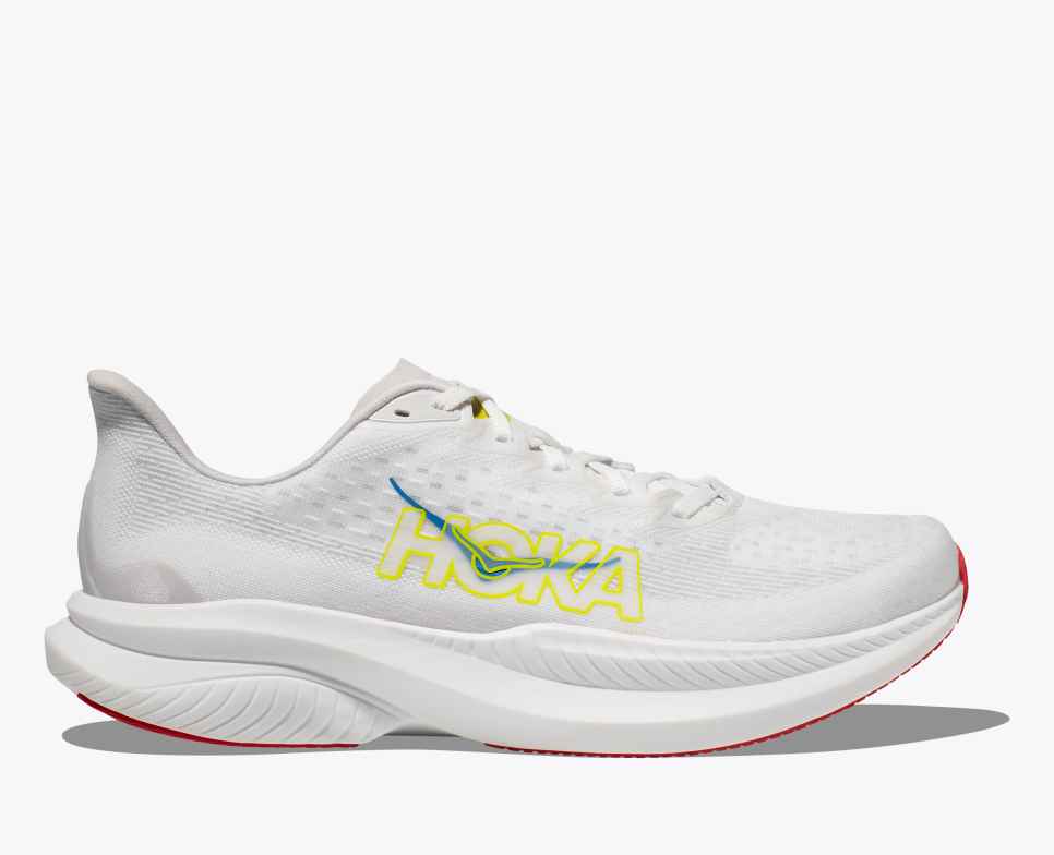 HOKA Mach 6 Blanco / Nube Nimbus