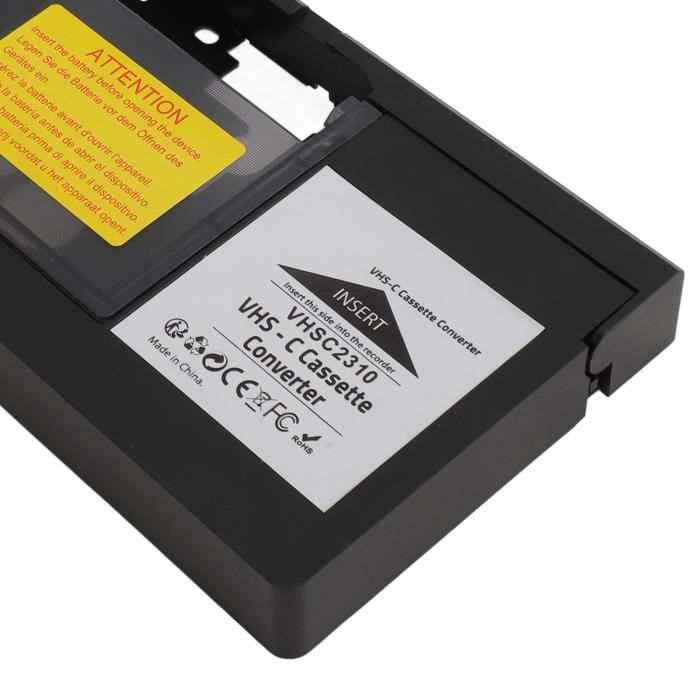 Adaptador de casete - OMABETA - VHS C - Reproducción y grabación - Compatible con múltiples cintas