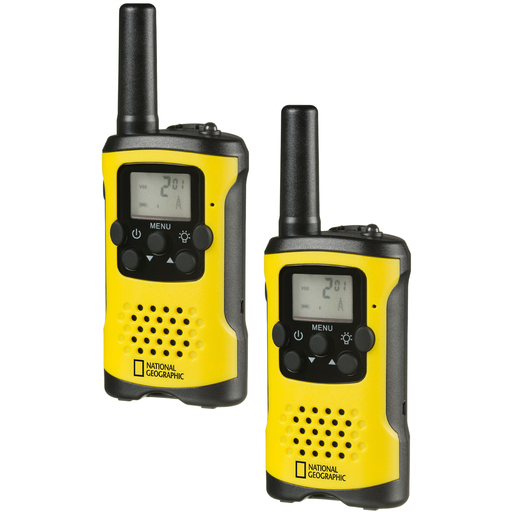 Set of 2 National Geographic Walkie-Talkies with Long Range Up to 6 km