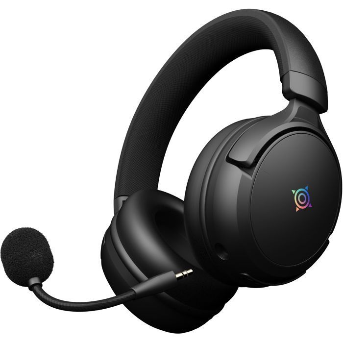 Wireless gaming headset - NOVA GAMING - Atlas - Detachable microphone - RGB LED - Black